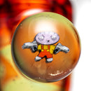 Keys Glass - Push Slide - 14mm - Stewie - Phoenix & Trans. Green - The Cave