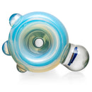 Keys Glass - Push Slide - 18mm - Biggie - Blue Stardust & Green - The Cave