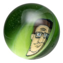 Keys Glass - Slurper Marble - Hank Hill - Green - The Cave