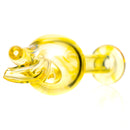 Keys Glass - Spinner Bubble Cap - Lit Bart - Lemon Drop - The Cave