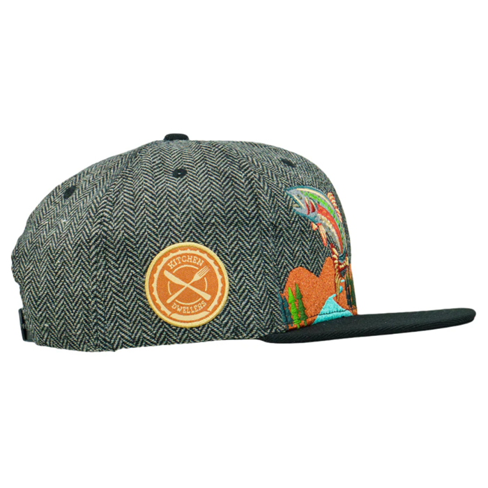 Grassroots - Kitchen Dwellers Black Snapback Hat - Large/XL - The Cave