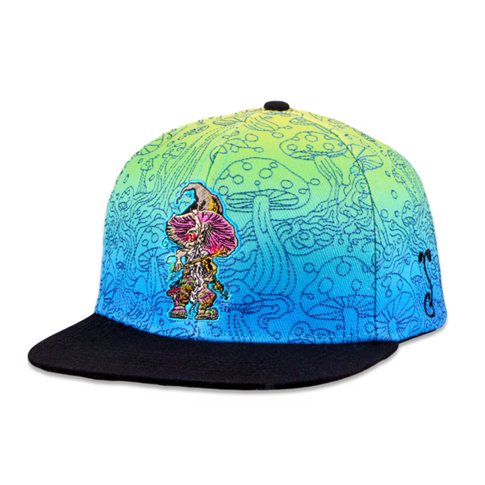 Grassroots - Kuhmali Designs Blue Snapback Hat - Small/Medium - The Cave