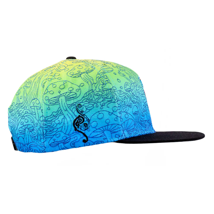 Grassroots - Kuhmali Designs Blue Snapback Hat - Large/XL - The Cave