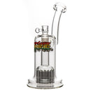 Leisure - 29 Arm Bubbler - 18mm - Rasta Graffiti - The Cave
