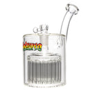 Leisure - 54 Arm Bubbler - Rasta Serif Label - The Cave