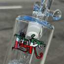 Leisure - 29 Arm Bubbler - 18mm - Green/White/Red Label