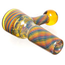 Leisure - Worked Disk Slide - 14mm - Striking Yellow w/ Rainbow Retti - The Cave