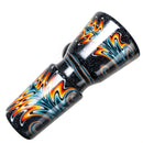 Leisure - Worked Disk Slide - 18mm - Sparkle Black w/ Fire & Ice - The Cave