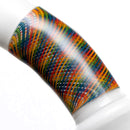 Leisure - Worked 54 Arm Bubbler - White w/ Rainbow Retti - The Cave