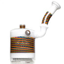 Leisure - Worked 54 Arm Bubbler - White w/ Rainbow Retti - The Cave