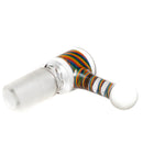 Leisure - Worked 54 Arm Bubbler - White w/ Rainbow Retti - The Cave