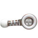 Leisure - Worked 54 Arm Bubbler - White w/ Rainbow Retti - The Cave