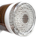 Leisure - Worked 54 Arm Bubbler - White w/ Rainbow Retti - The Cave