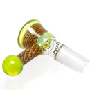 Leisure - Worked Diffy 13 Arm Double Bubbler - Slyme w/ Rasta Retti - The Cave