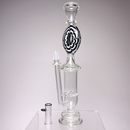 Lift Glass - Turbine Tube w/ Dish - Black & White - The Cave