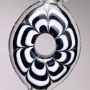 Lift Glass - Turbine Tube w/ Dish - Black & White - The Cave