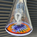 Mighty Chalice - 14" Beaker - 40x7 - Fire/Ice Accents - The Cave