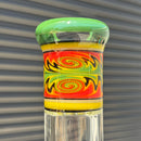 Mighty Chalice - 16.5" Beaker - 40x7 - Greens/Fire Accent