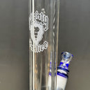 Mighty Chalice - 16" Hybrid Tube - 40x7- Dark Blue Accents - The Cave