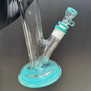 Mighty Chalice - 16" Hybrid Tube - 40x7- Teal Accents - The Cave