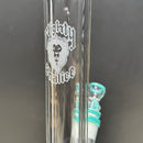 Mighty Chalice - 16" Hybrid Tube - 40x7- Teal Accents - The Cave