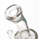 Moltn Glass - Fifty Bubbler - Double Can Perc - Green Sig. Logo - The Cave