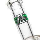 Moltn Glass - Fifty Bubbler - Double Can Perc - Green Sig. Logo - The Cave
