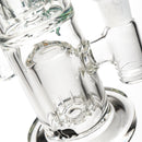 Moltn Glass - Fifty Bubbler - Double Can Perc - Green Sig. Logo - The Cave