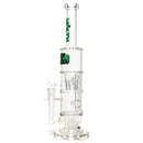 Moltn Glass - Sixty Five - Double GÿZR Perc - Green Shadow Label - The Cave