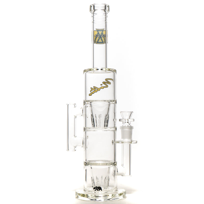 Moltn Glass - Sixty Five - Double GÿZR Perc - Yellow Sig. - The Cave