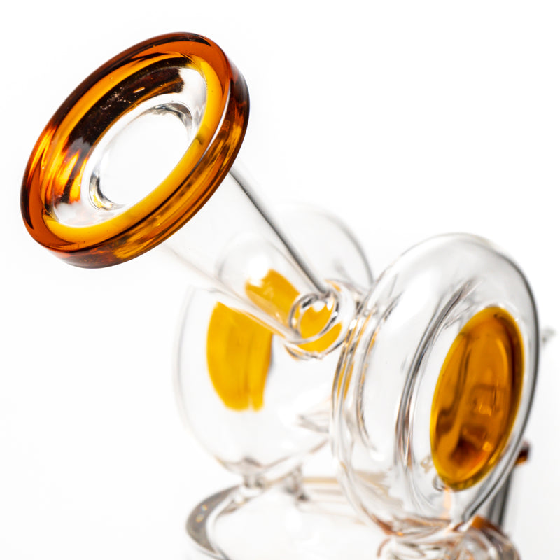 Shooters - Dual Disk Bubbler - Amber Accents - The Cave