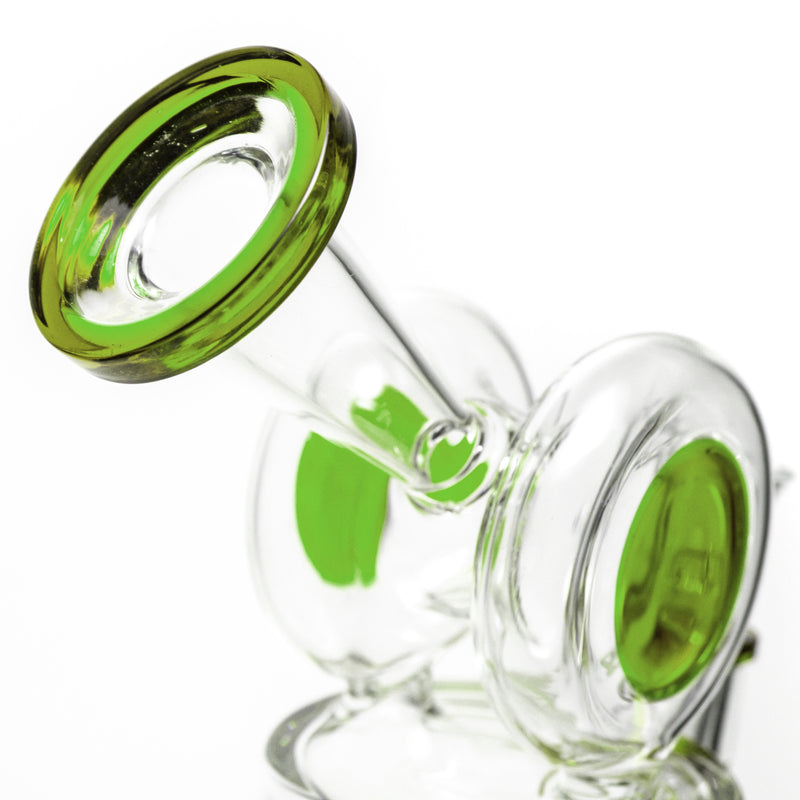 Shooters - Dual Disk Bubbler - Green Accents - The Cave