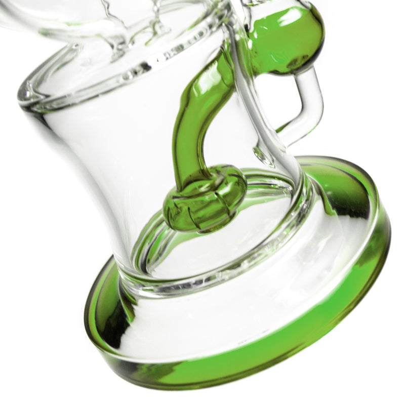 Shooters - Dual Disk Bubbler - Green Accents - The Cave