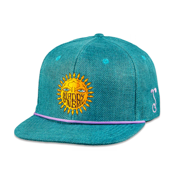 Grassroots - Maddy O'Neal Sunshine Turquoise Snapback Hat - Large/XL - The Cave