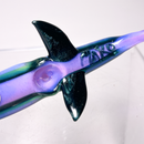 Mako Glass - Dolphin Dry Pipe - Sparkle Blue & Pink Slyme - The Cave