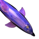 Mako Glass - Dolphin Dry Pipe - Sparkle Pink & Slyme - The Cave