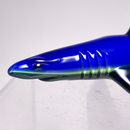 Mako Glass - Shark Dry Pipe - Cobalt w/ Sparkle Green & Pink Slyme - The Cave