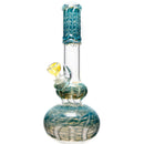 Mary Jane's Glass Studio - 12" Double Bubble - 38x4 - Fume W&R Aqua - The Cave