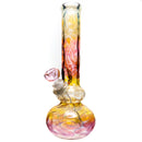 Mary Jane's Glass Studio - 11" Double Bubble - 38x4 - Silver & Gold Fume - The Cave