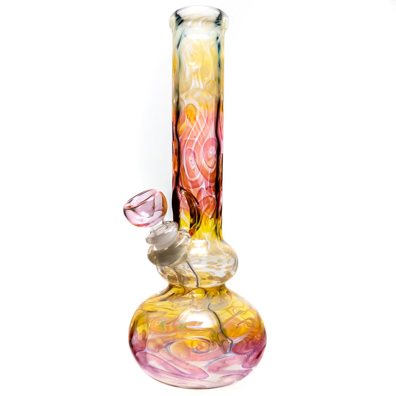 Mary Jane's Glass Studio - 11" Double Bubble - 38x4 - Silver & Gold Fume - The Cave