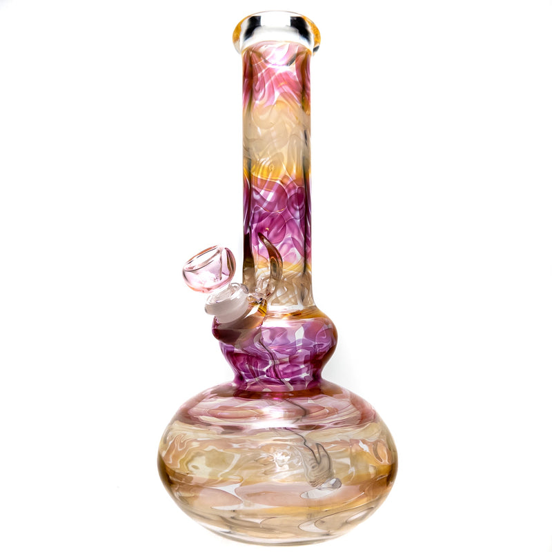 Mary Jane's Glass Studio - 12" Double Bubble - 38x4 - Silver & Gold Fume