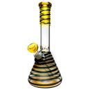 Mary Jane's Glass Studio - 10" Beaker - 32x4 - Fume w/ Sparkle Blue - The Cave