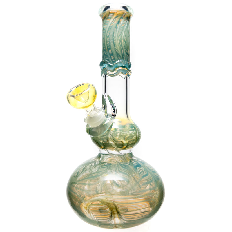 Mary Jane's Glass Studio - 10" Double Bubble - 32x4 - Fume W&R Mint - The Cave