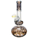 Mary Jane's Glass Studio - 10" Double Bubble - 32x4 - Fume W&R Black - The Cave