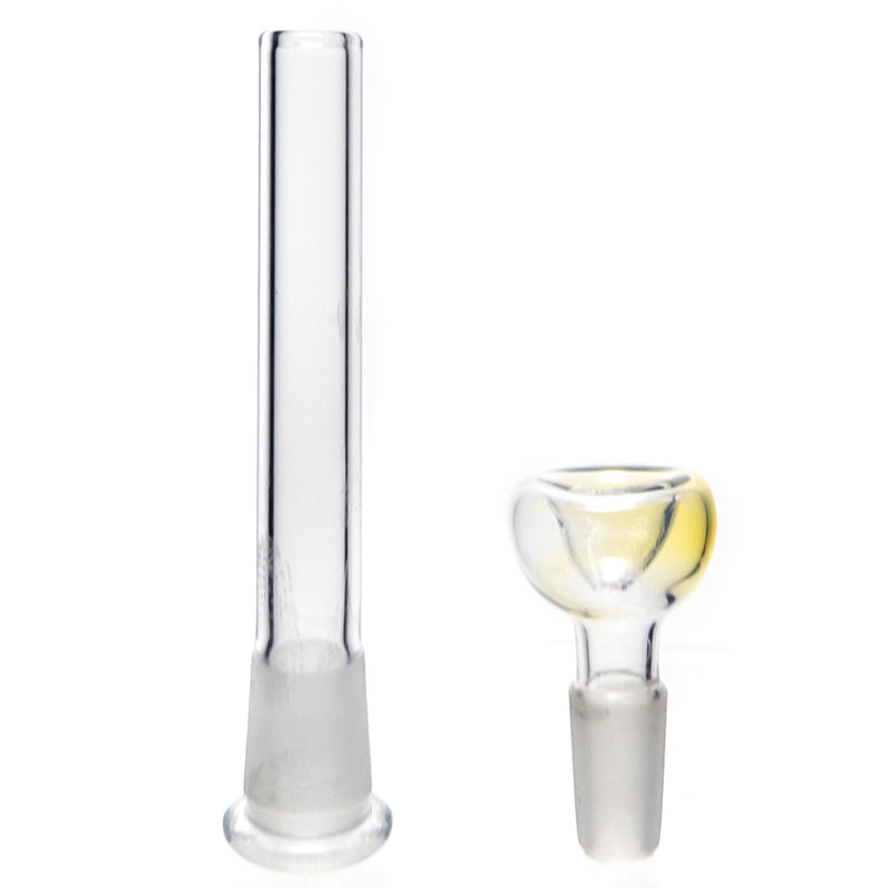 Mary Jane's Glass Studio - 10" Double Bubble - 32x4 - Fume W&R Black - The Cave