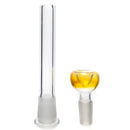 Mary Jane's Glass Studio - 10" Double Bubble - 32x4 - Fume W&R Blue - The Cave