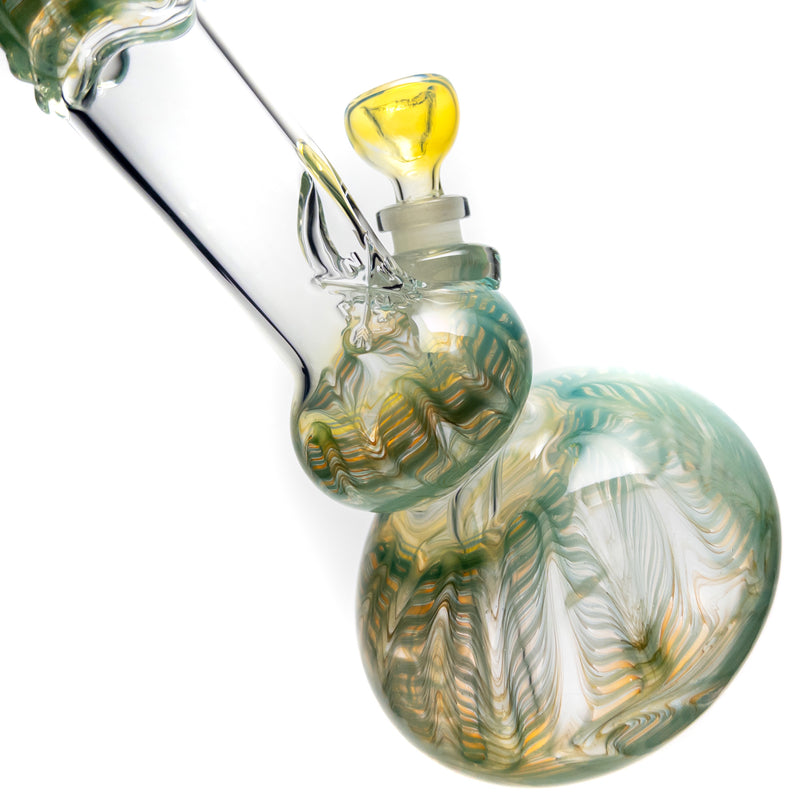 Mary Jane's Glass Studio - 12" Double Bubble - 38x4 - Fume W&R Mint - The Cave