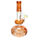 Mary Jane's Glass Studio - 10" Double Bubble - 32x4 - Fume W&R Orange - The Cave