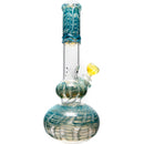 Mary Jane's Glass Studio - 12" Double Bubble - 38x4 - Fume W&R Aqua - The Cave
