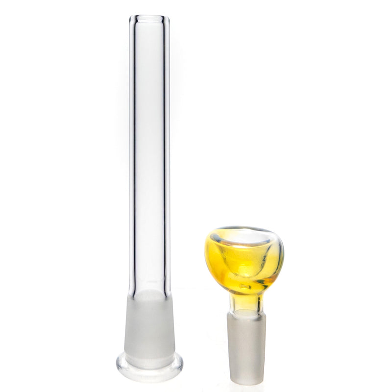 Mary Jane's Glass Studio - 12" Double Bubble - 38x4 - Fume W&R Aqua - The Cave